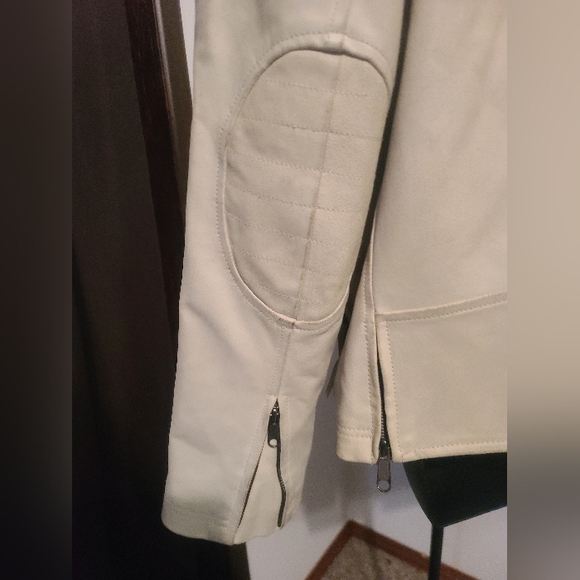 Le Chateau Off-White Leather Jacket - Picture 9 of 12